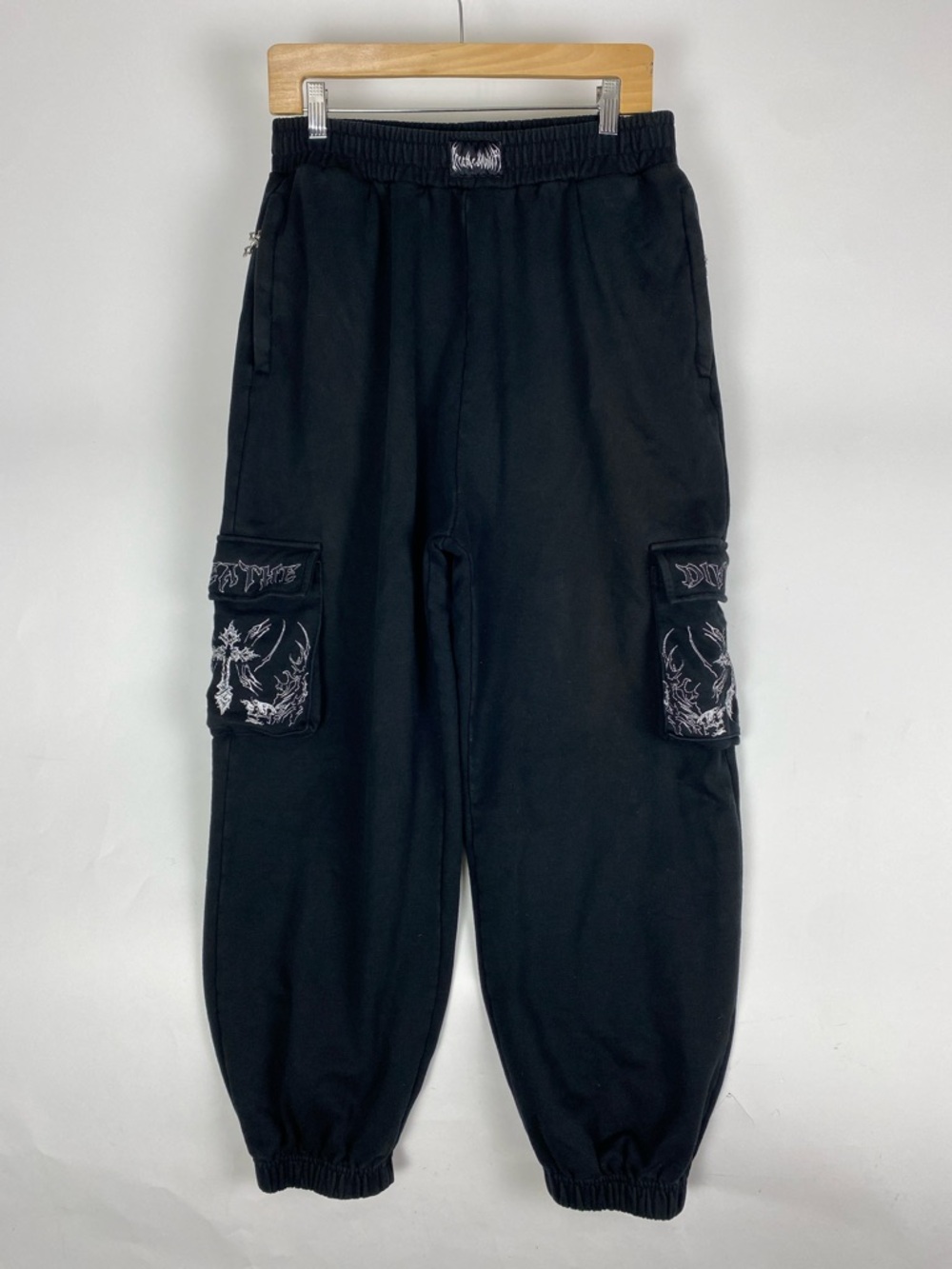 Breathe Divinity Cargo Sweat Pants Black Men’s Size Large